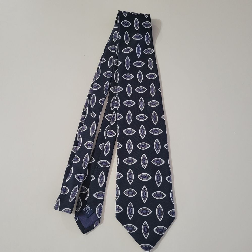 Jacobs Roberts for Foursome Men's Silk Navy Dress Tie